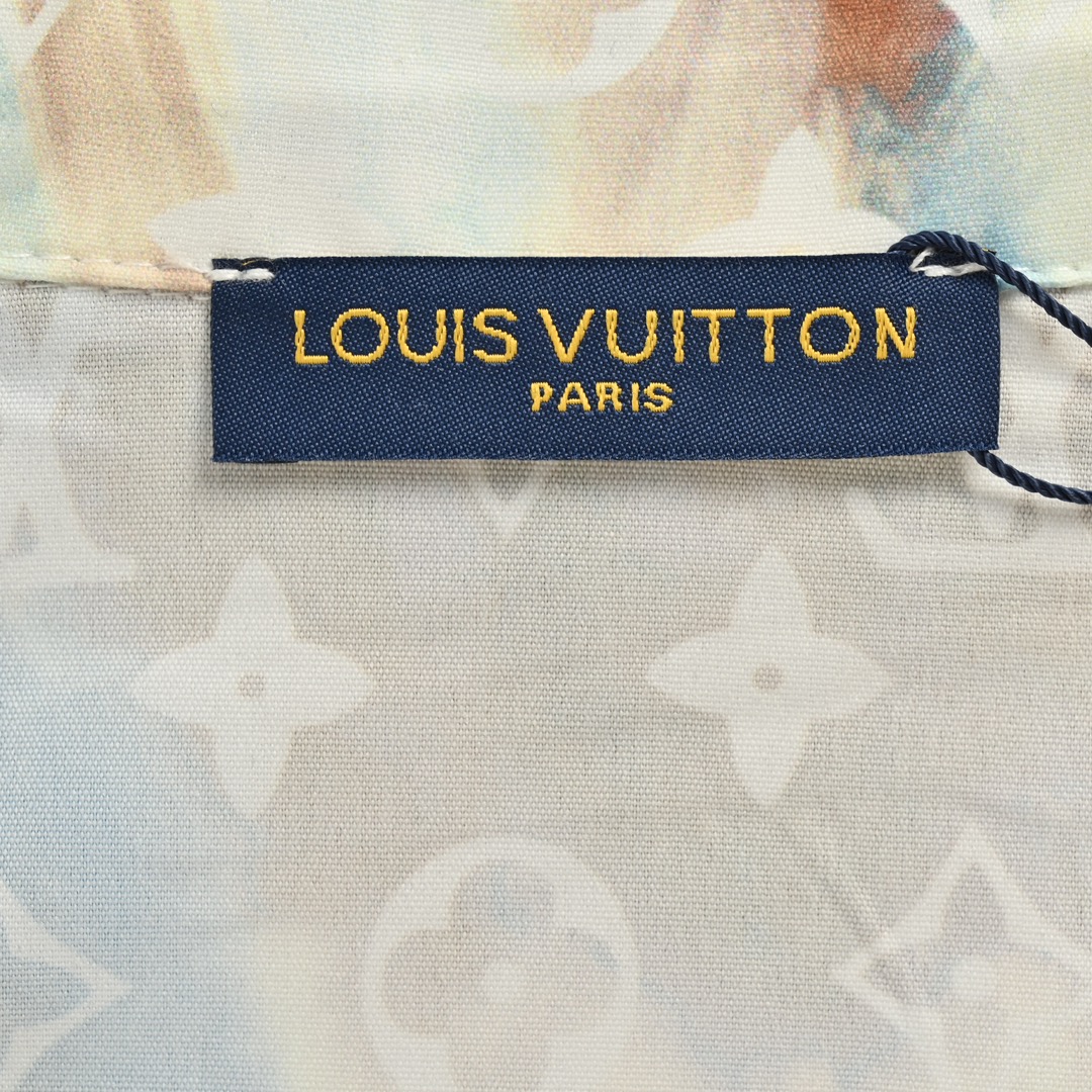 Louis Vuitton /路易威登 24ss 水墨老花满印短袖衬衫