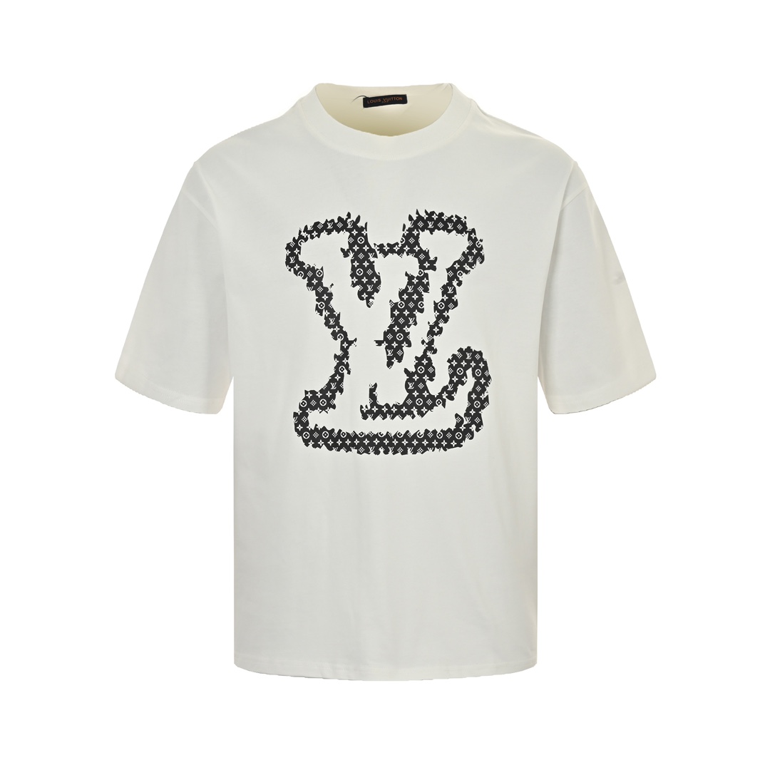 Louis Vuitton/路易威登 24ss 老花logo印花短袖