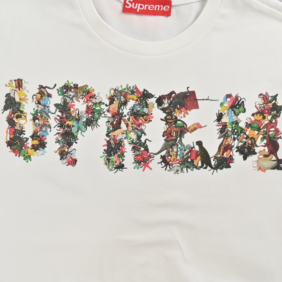 Supreme 24ss 玩具字母印花短袖