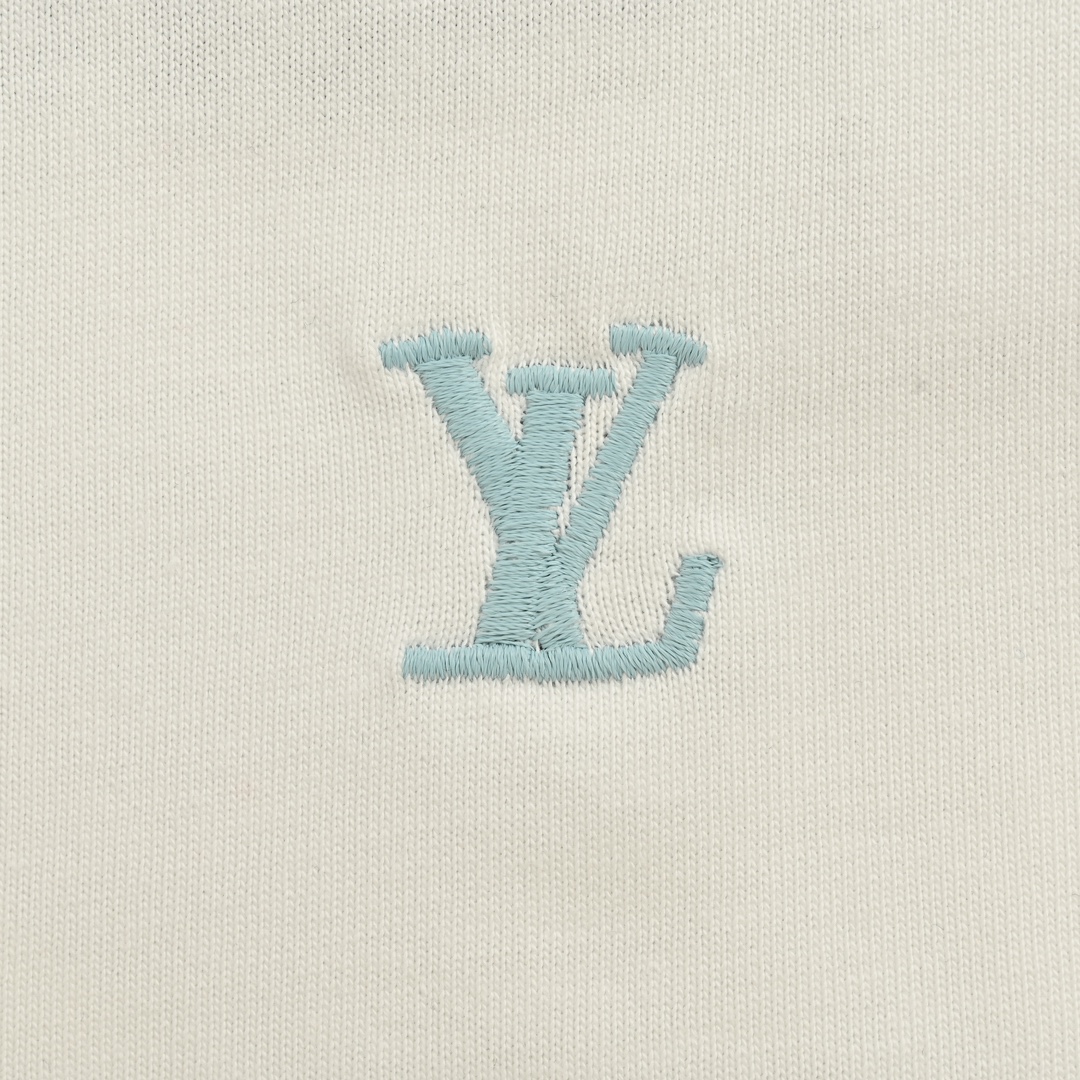 Louis Vuitton/路易威登 草间弥生联名太阳鱼刺绣短袖 米色