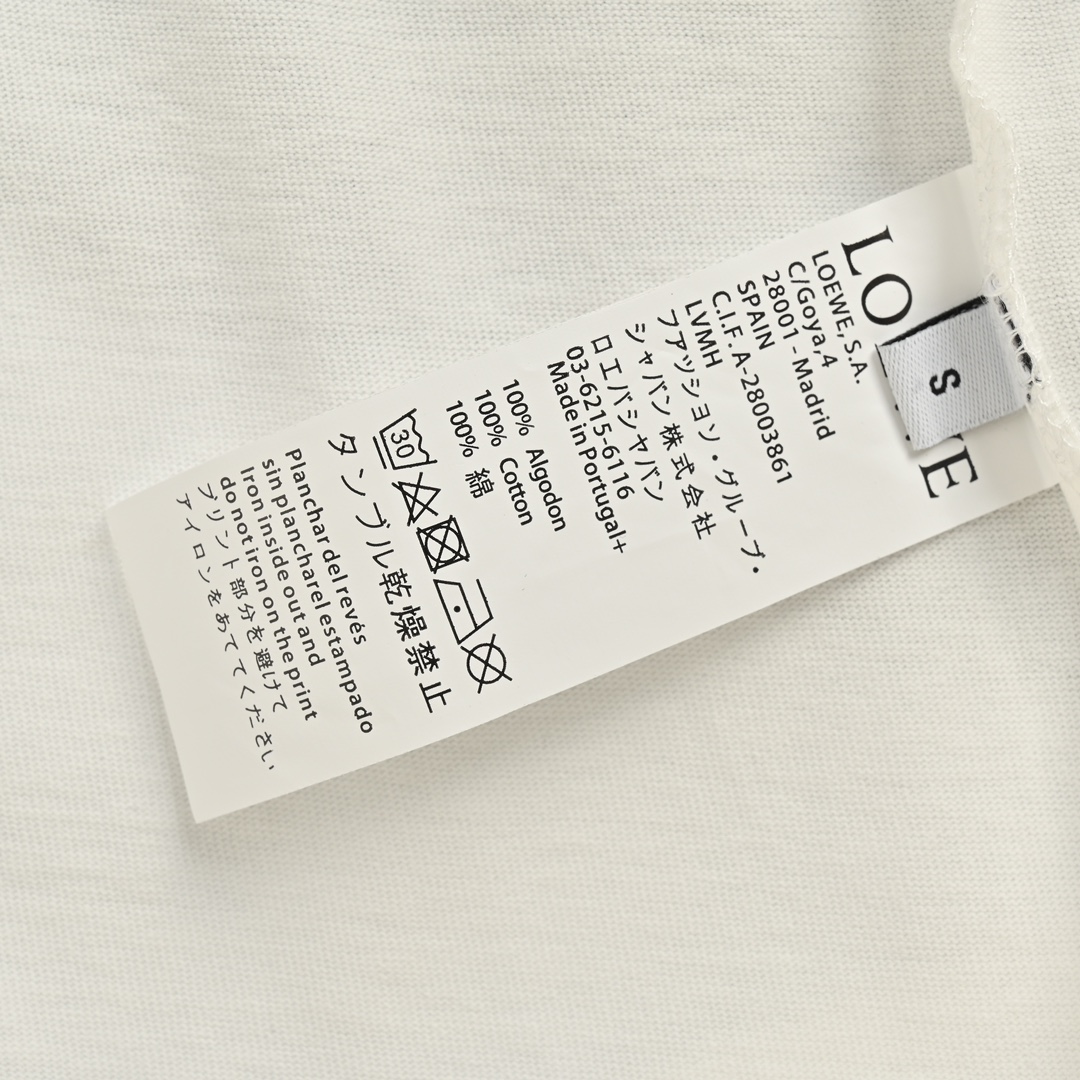 Loewe/罗意威 24ss 红色口袋人狗刺绣短袖 32支纱线270克全棉洗水面料