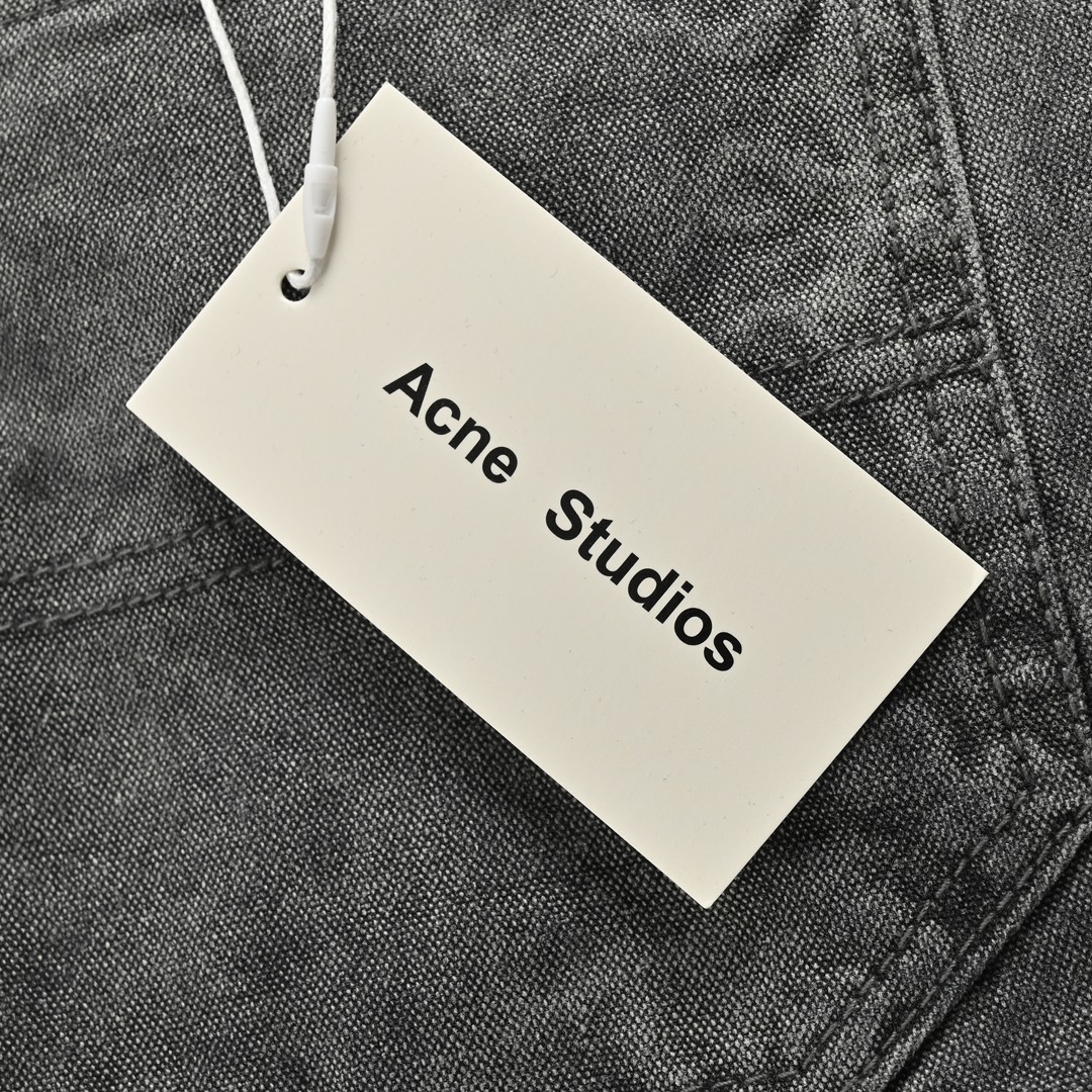 Acne studios 23ss水波纹直筒牛仔裤