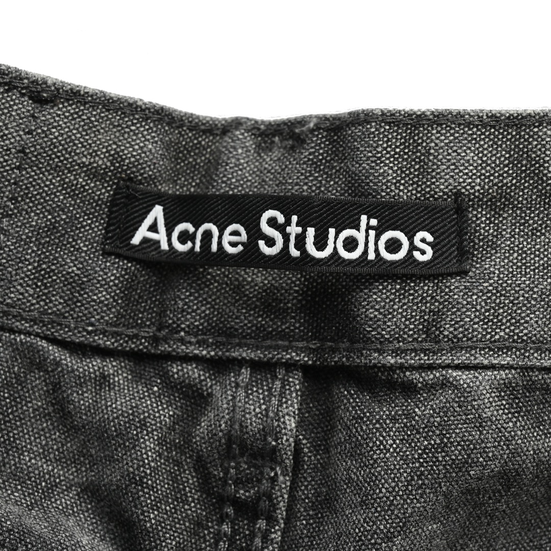 Acne studios 23ss水波纹直筒牛仔裤