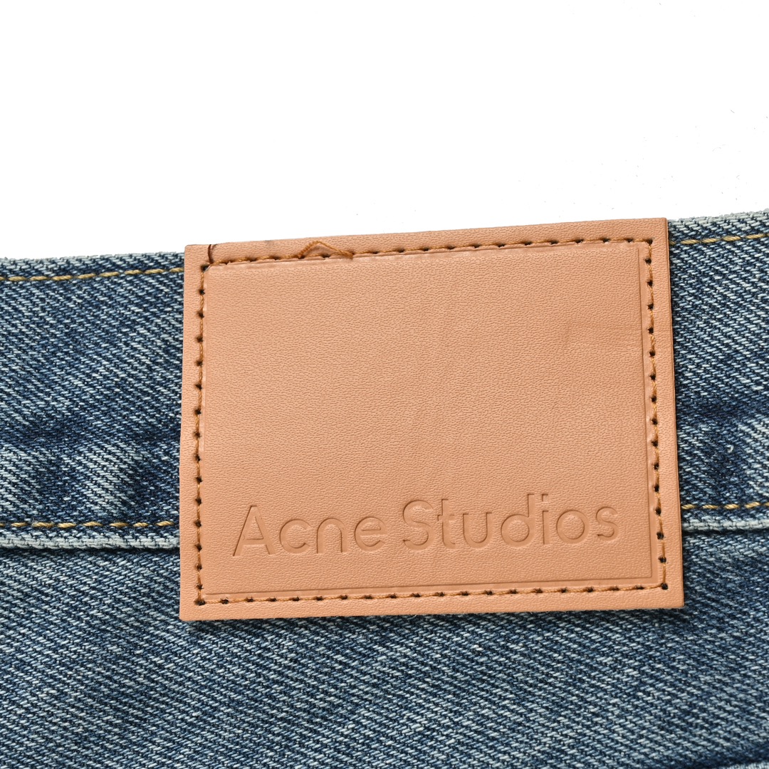 Acne studios 23ss水波纹直筒牛仔裤