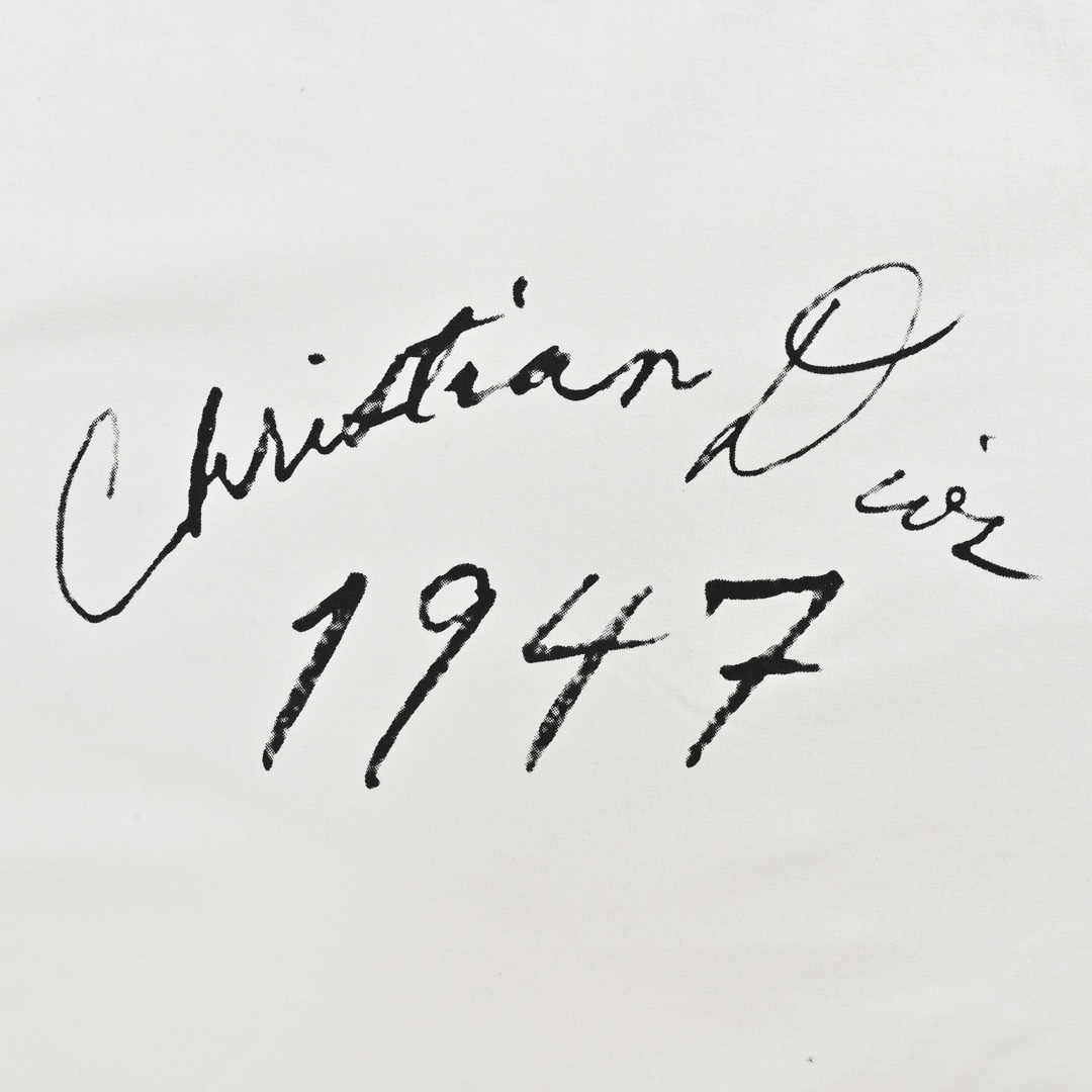 Dior/迪奥 24ss 1947签名字母印花短袖