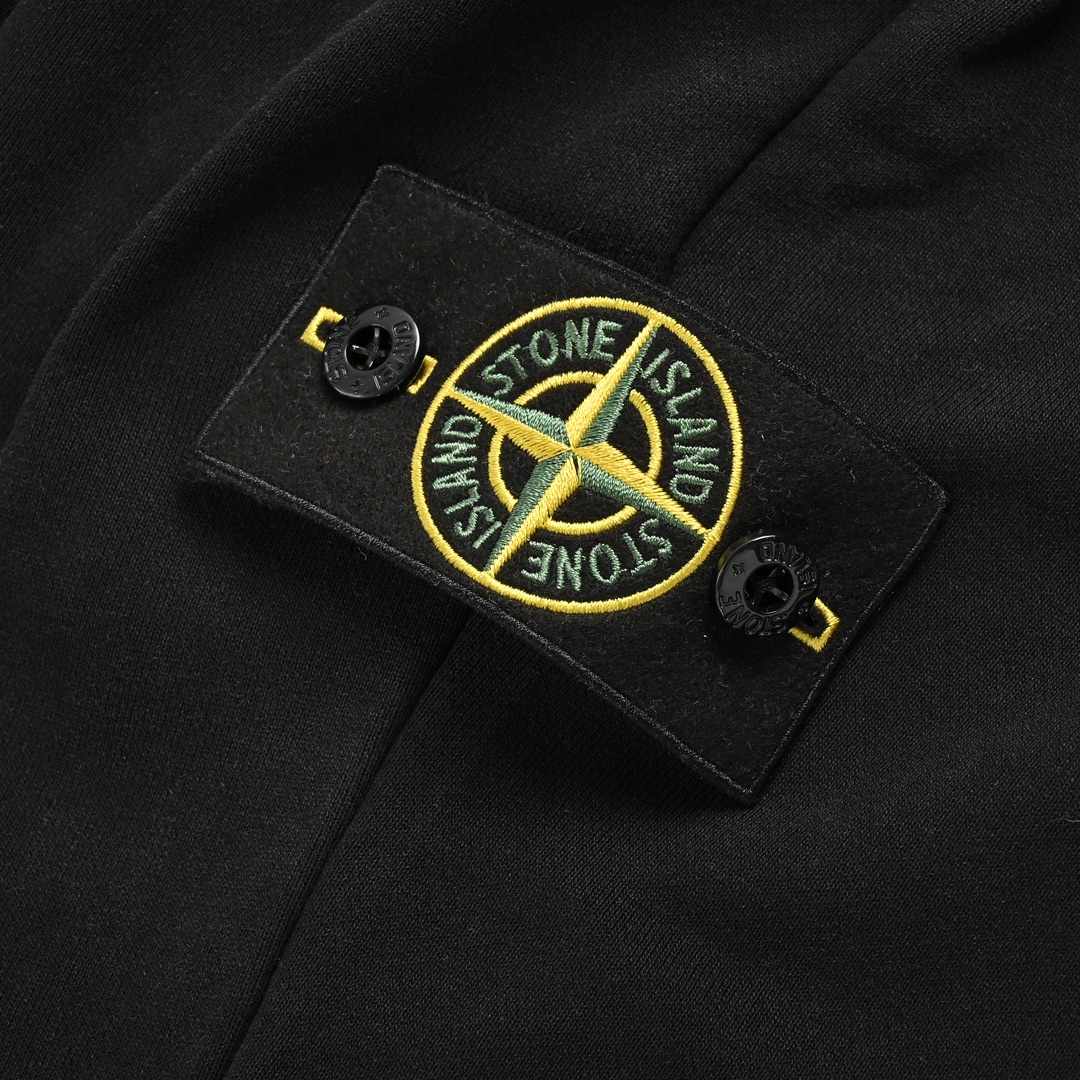 STONE ISLAND/石头岛 22Fw 侧边徽标水洗长裤 复古风做旧工艺