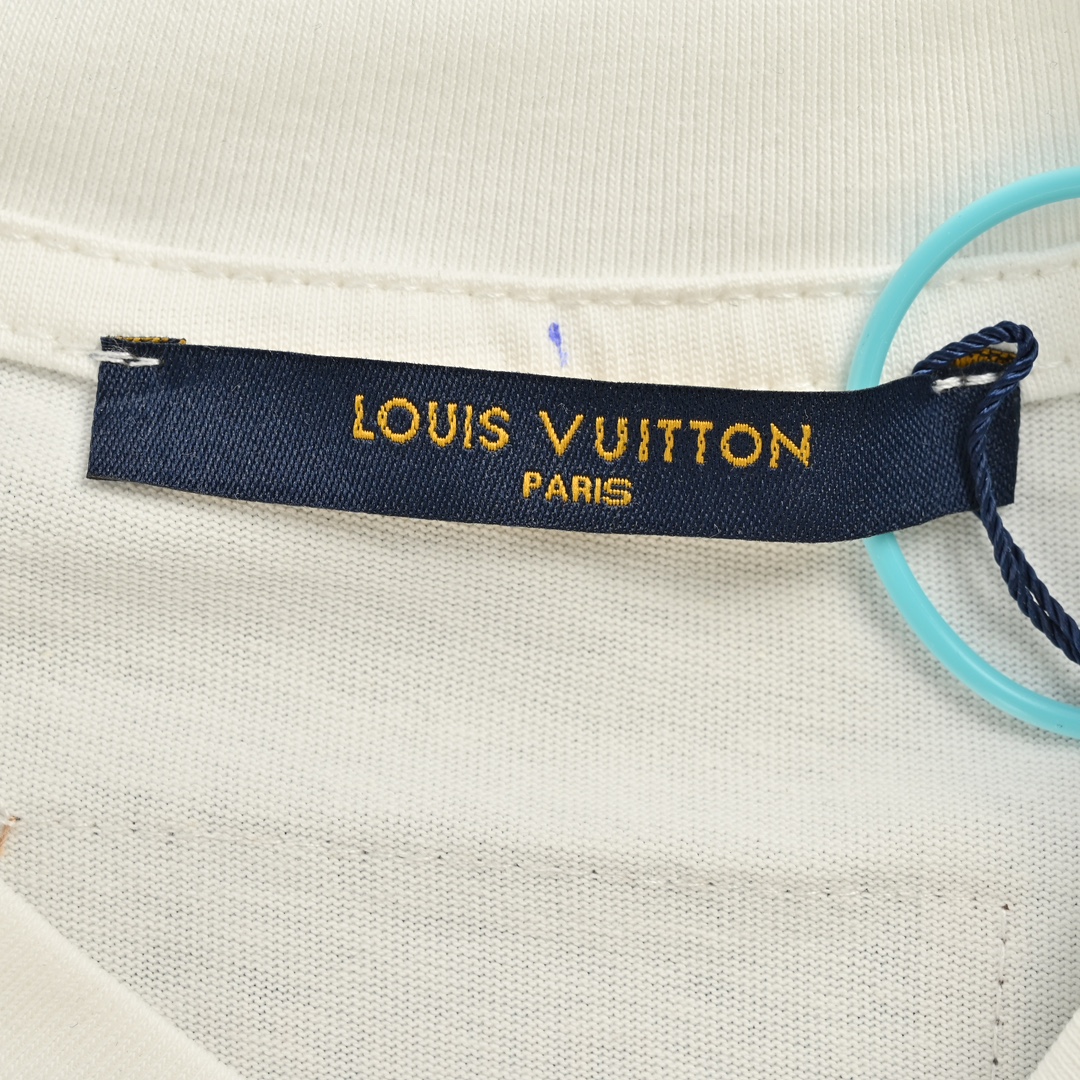 Louis Vuitton/路易威登 24ss 花朵贴布刺绣短袖