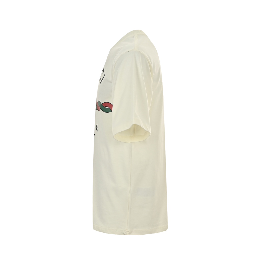 Gucci /古驰 22ss 麻花logo字母印花短袖