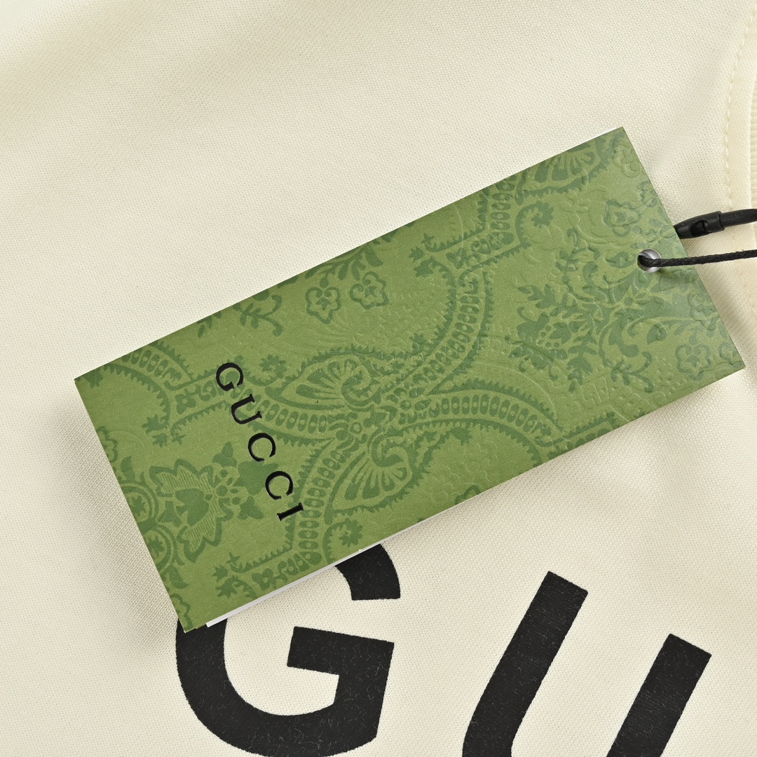 Gucci /古驰 22ss 麻花logo字母印花短袖