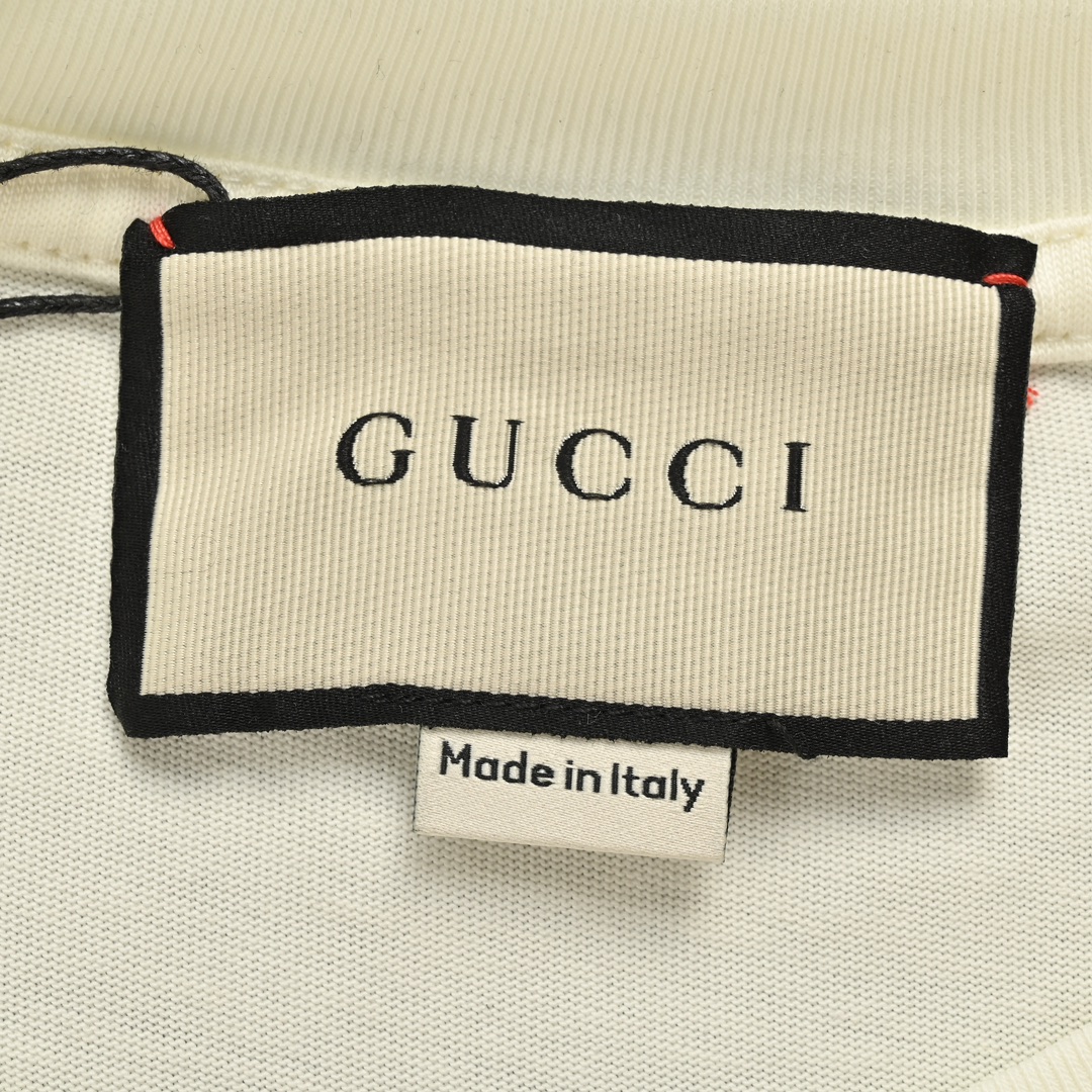 Gucci /古驰 22ss 麻花logo字母印花短袖