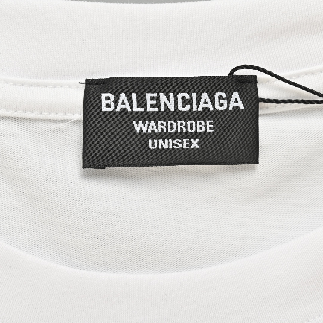 Balenciaga/巴黎世家 24ss 双B印花短袖