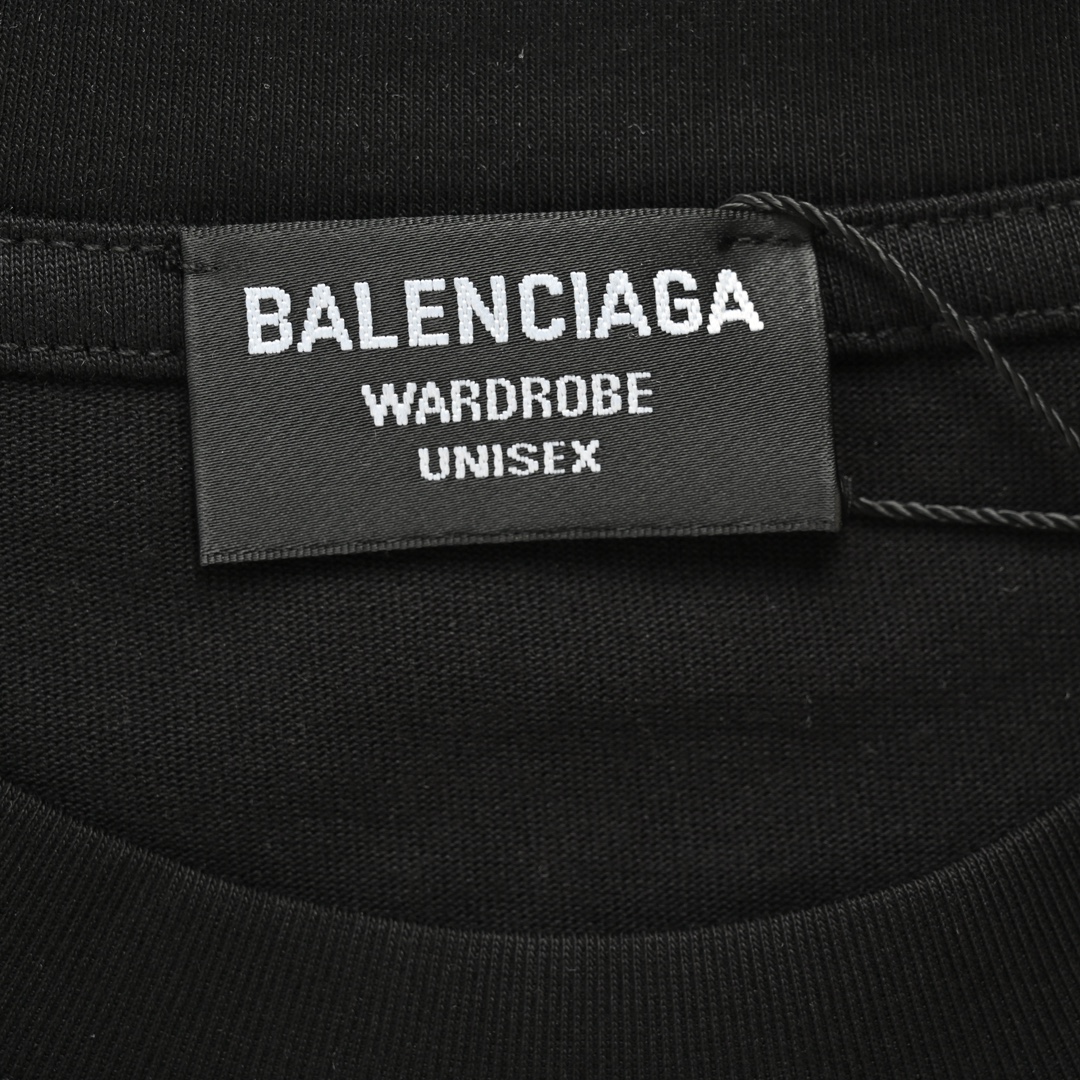 Balenciaga/巴黎世家 24ss 1917立体字母印花短袖