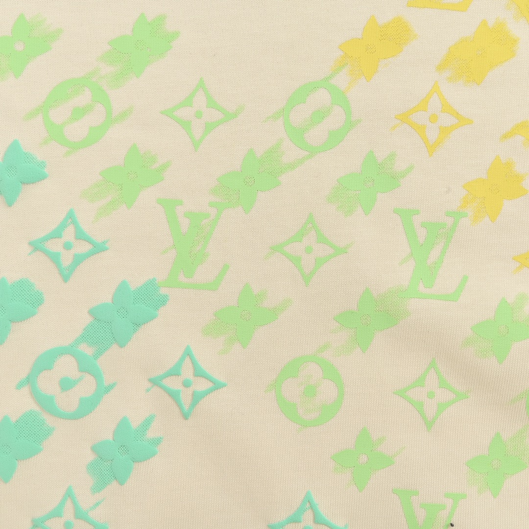 Louis Vuitton/路易威登 24ss 渐变老花发泡印花短袖