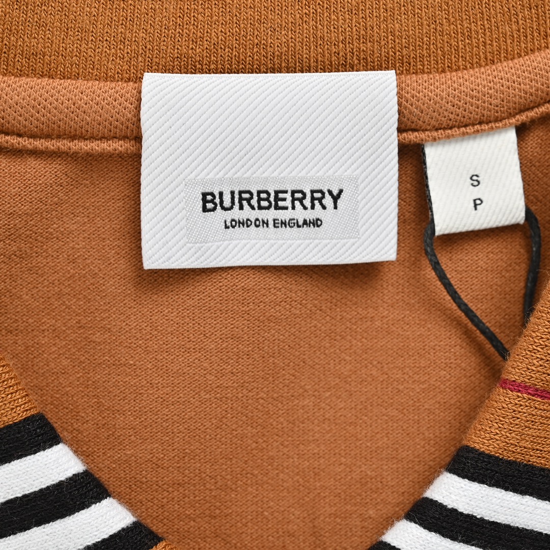 Burberry/巴宝莉 24ss 战马骑士横条Polo短袖