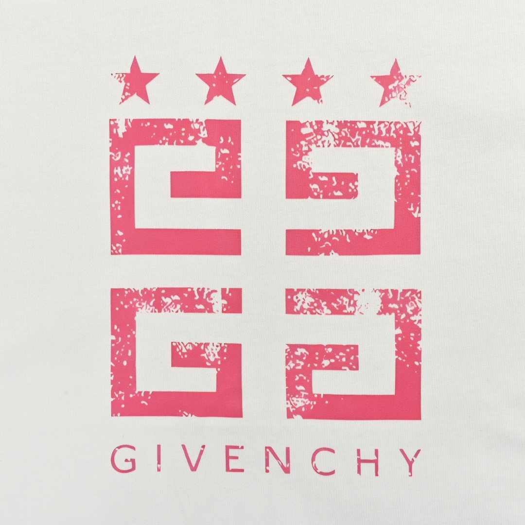 GIVENCHY /纪梵希 24ss 做旧四宫格印花短袖