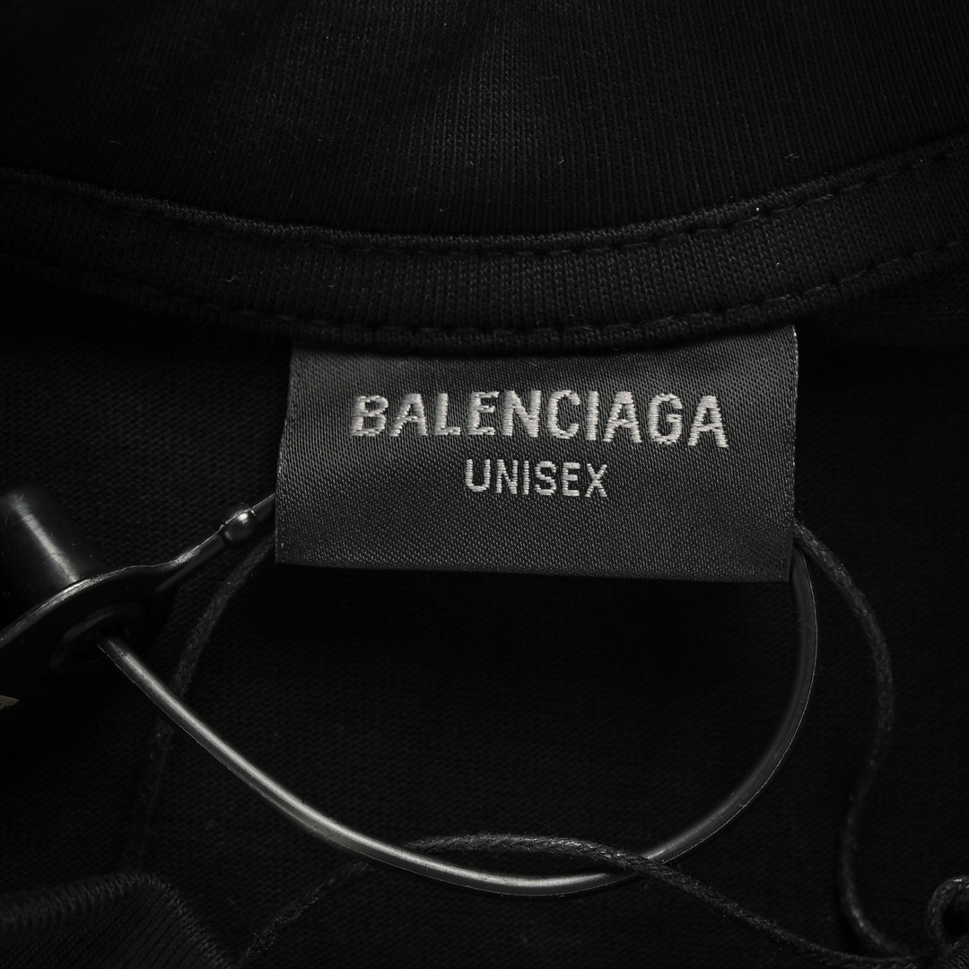 Balenciaga/巴黎世家 24ss 涂鸦字母logo短袖