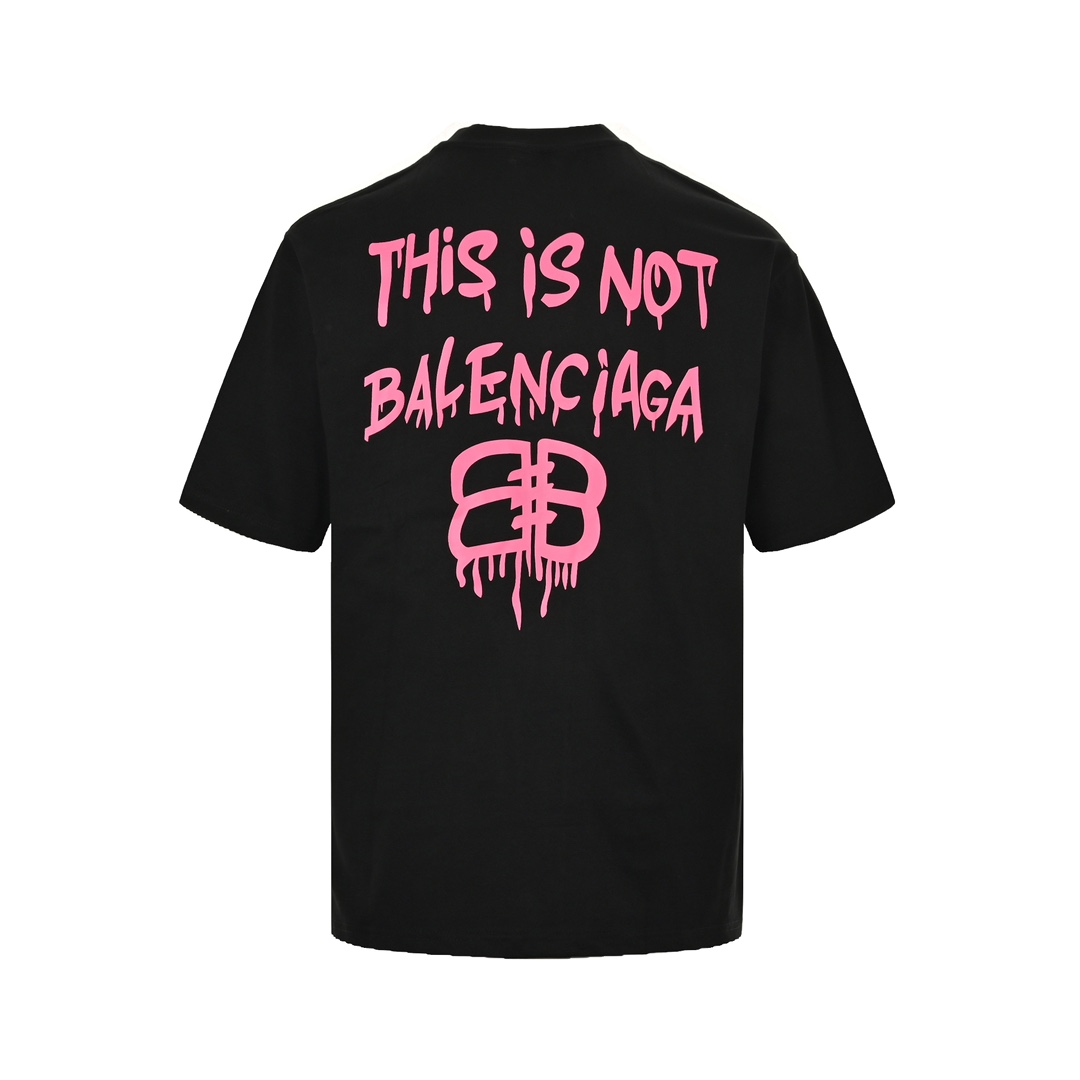 Balenciaga/巴黎世家 24ss 涂鸦字母logo短袖