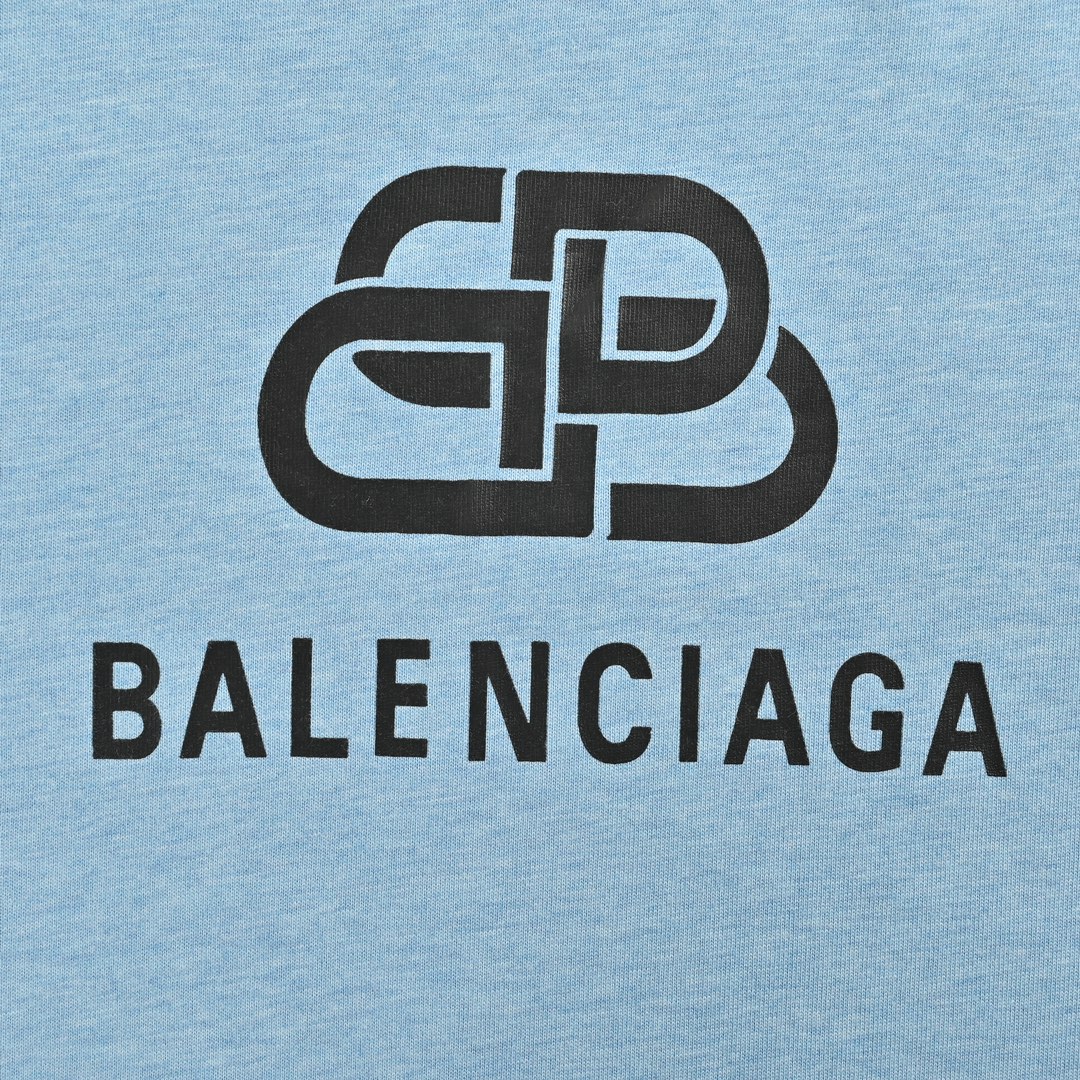 Balenciaga/巴黎世家 锁扣印花短袖