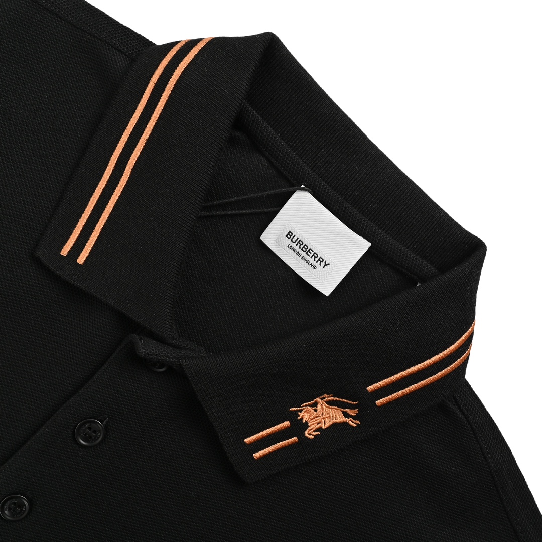 Burberry/巴宝莉 领口战马刺绣Polo短袖