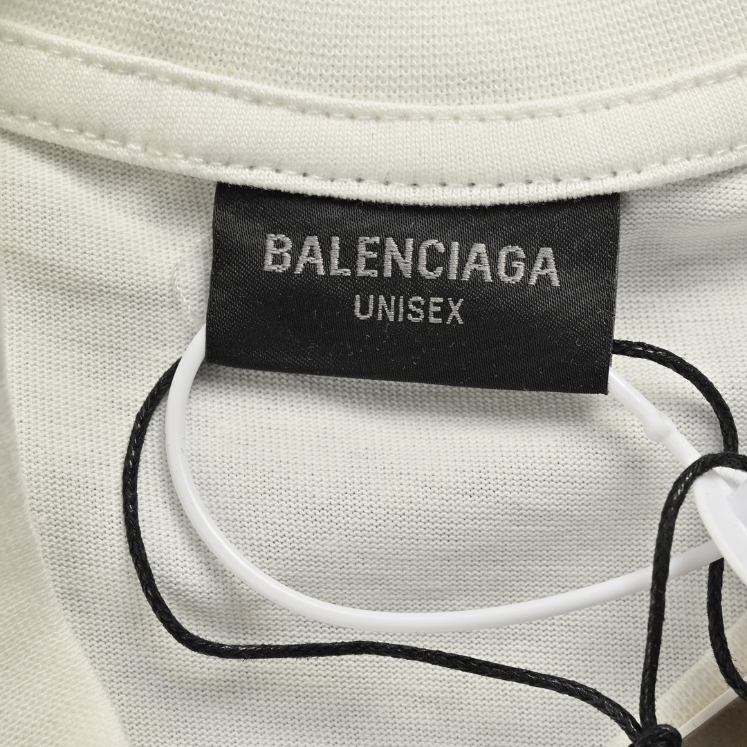 Balenciaga/巴黎世家 24ss 便利贴爱心印花短袖