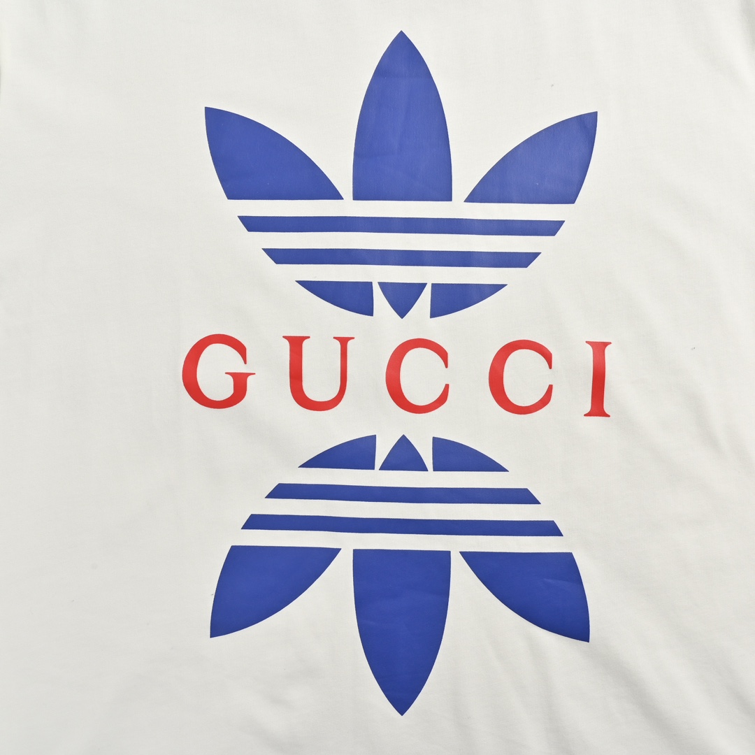 Gucci & Adidas 22ss 联名款印花短袖