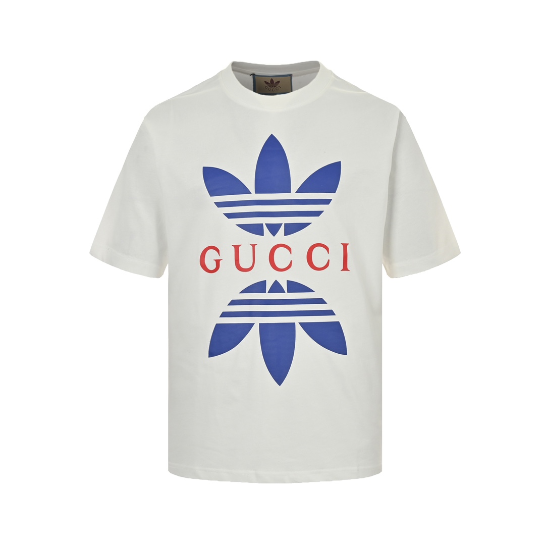 Gucci & Adidas 22ss 联名款印花短袖