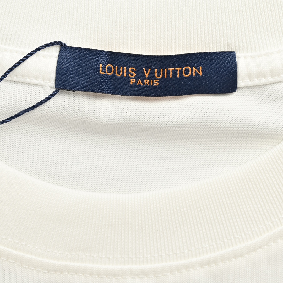 Louis Vuitton/LV路易威登 24ss 胸前小字母压胶短袖T恤