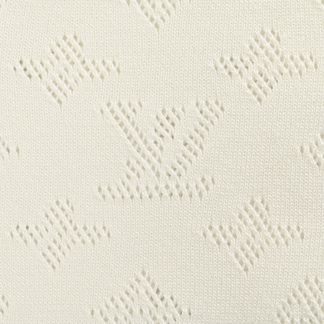 Louis Vuitton/路易威登 24ss 镂空老花提花针织Polo短袖
