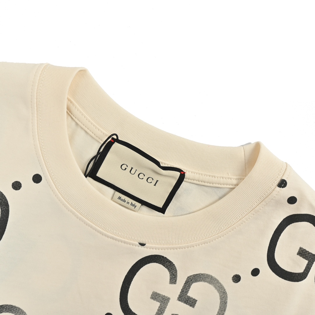 Gucci/古驰 24ss 双G渐变满印短袖