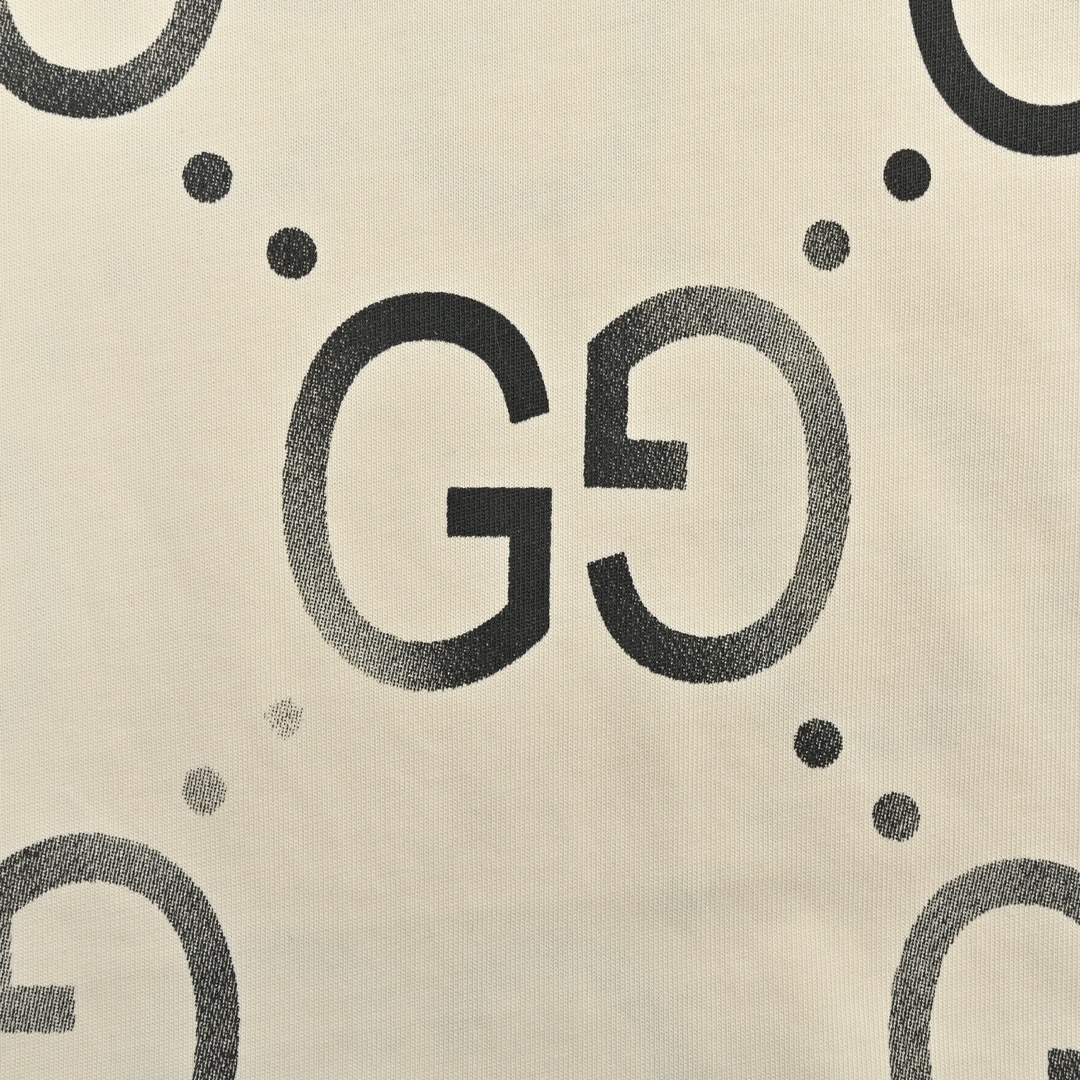 Gucci/古驰 24ss 双G渐变满印短袖