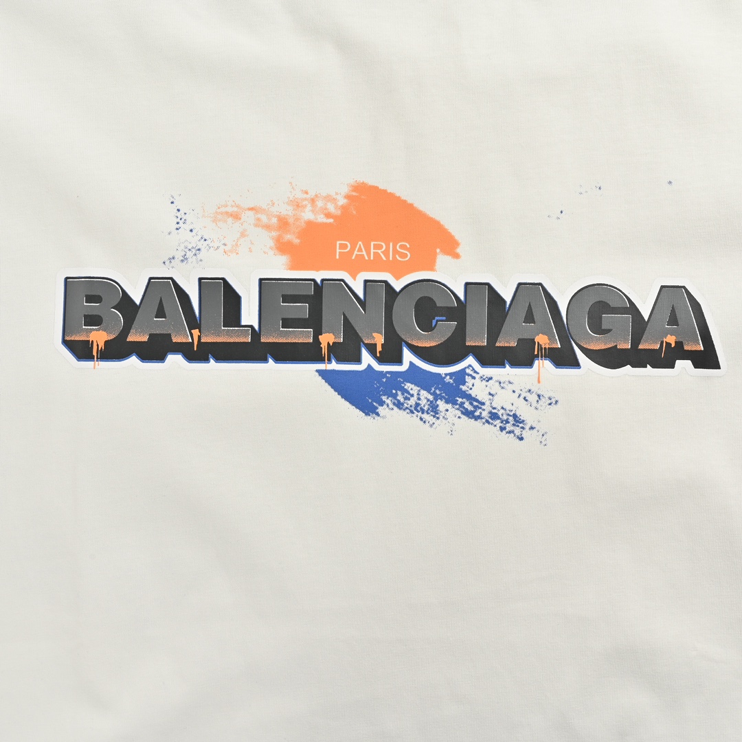 140 Balenciaga/巴黎世家 24ss 字母印花短袖 纯棉柔软面料