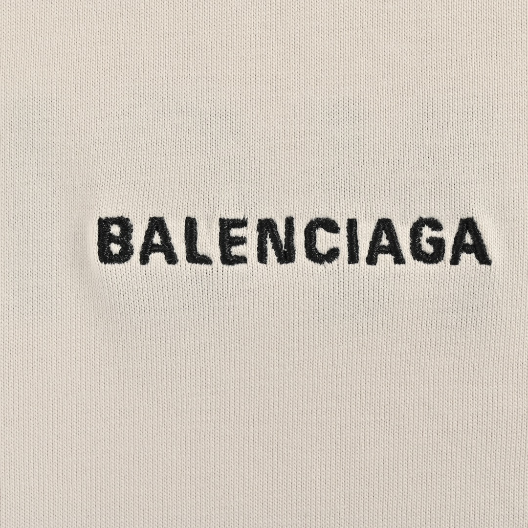 Balenciaga/巴黎世家 24ss 前后字母刺绣短袖