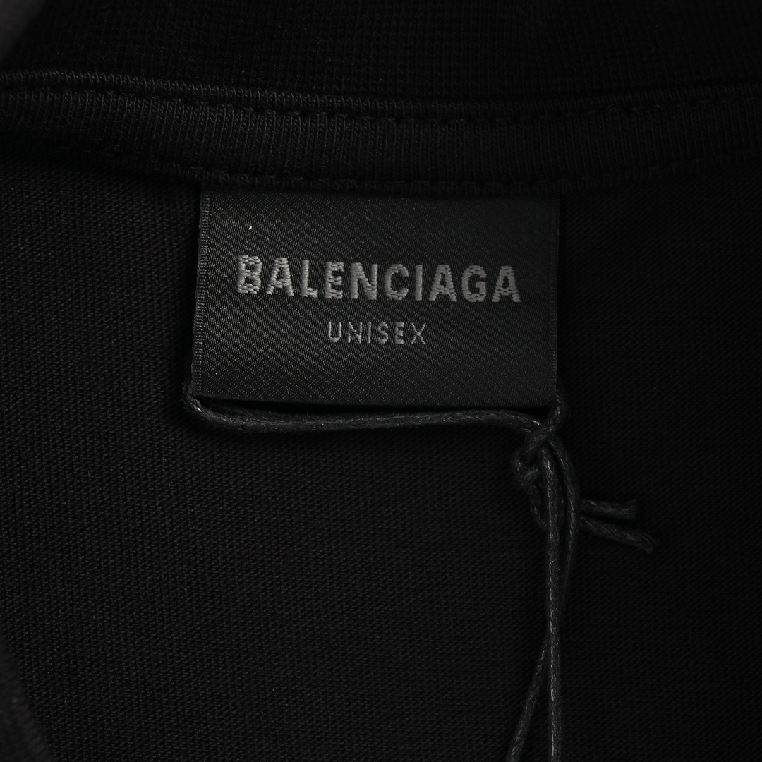 170 Balenciaga/巴黎世家 24ss 字母刺绣短袖 230g重磅复古平纹纯棉面料