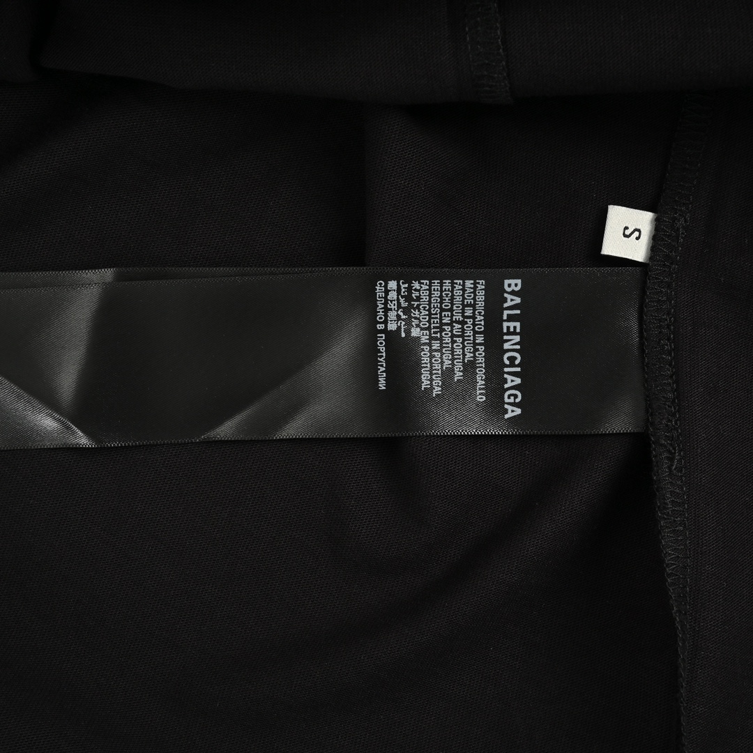 170 Balenciaga/巴黎世家 24ss 字母刺绣短袖 230g重磅复古平纹纯棉面料