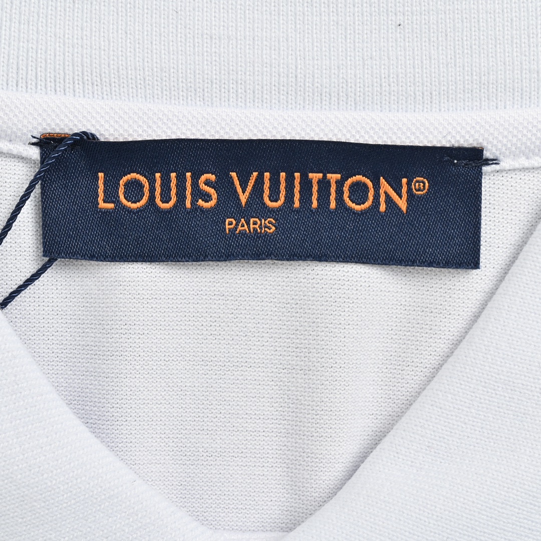 Louis Vuitton/路易威登 经典胸针刺绣字母Polo短袖