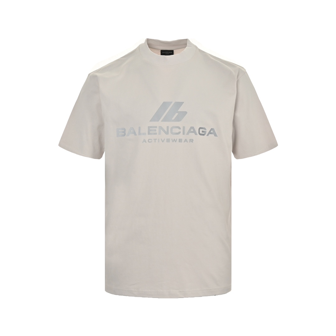 Balenciaga/巴黎世家 24ss Fall运动系列3M反光字母短袖