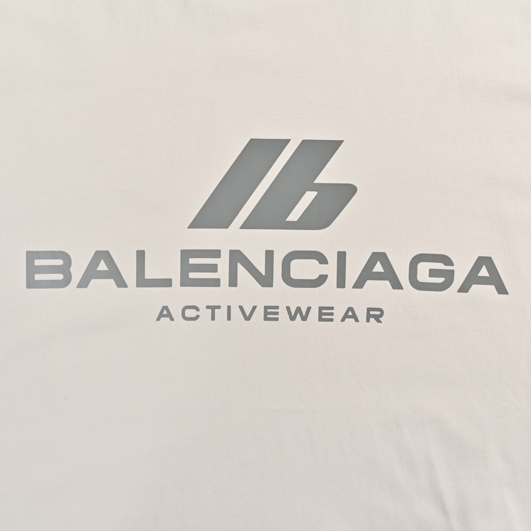 Balenciaga/巴黎世家 24ss Fall运动系列3M反光字母短袖