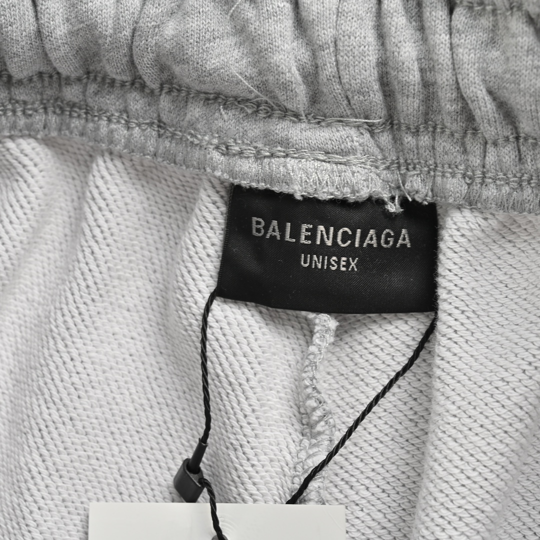 Balenciaga/巴黎世家 24ss 可乐刺绣短裤 刺绣