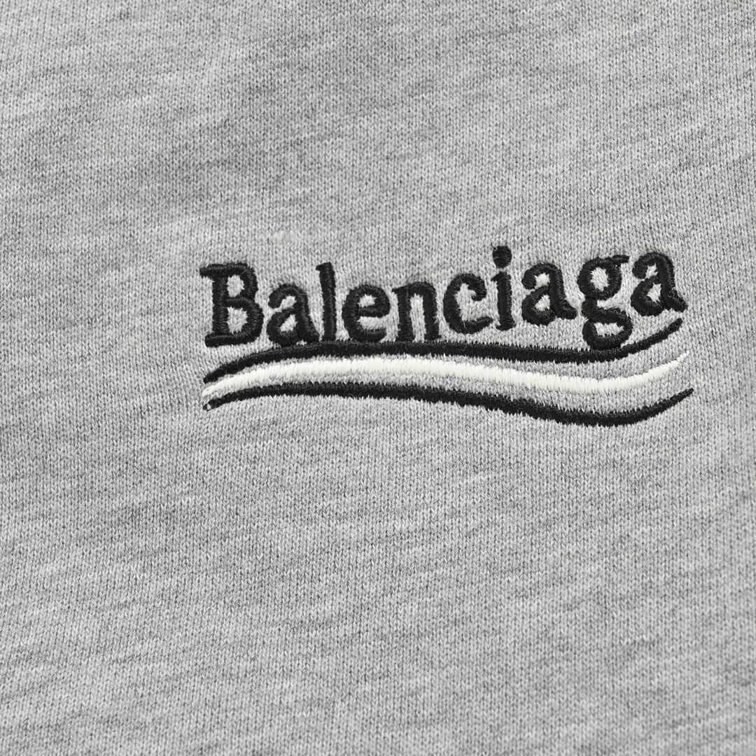 Balenciaga/巴黎世家 24ss 可乐刺绣短裤 刺绣