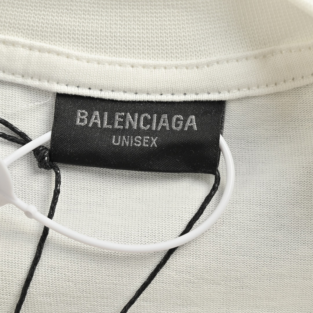 Balenciaga/巴黎世家 24ss 迷雾字母印花短袖