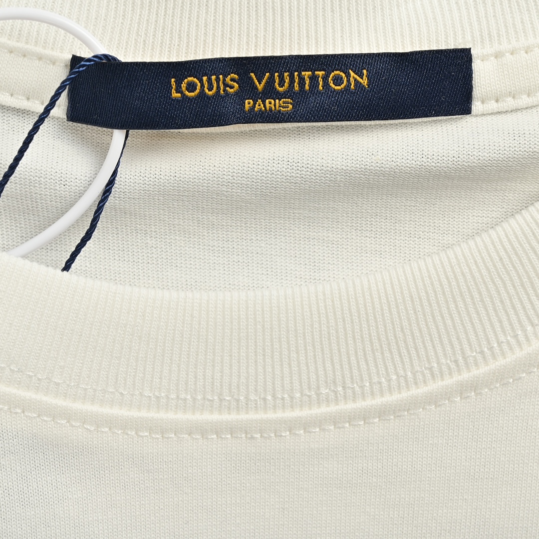 140 Louis Vuitton/路易威登 24ss 彩绘字母印花短袖