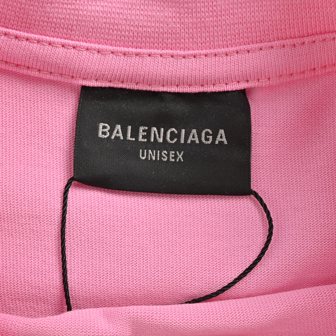 180 Balenciaga/巴黎世家 24ss 比恩摇滚发泡印花短袖