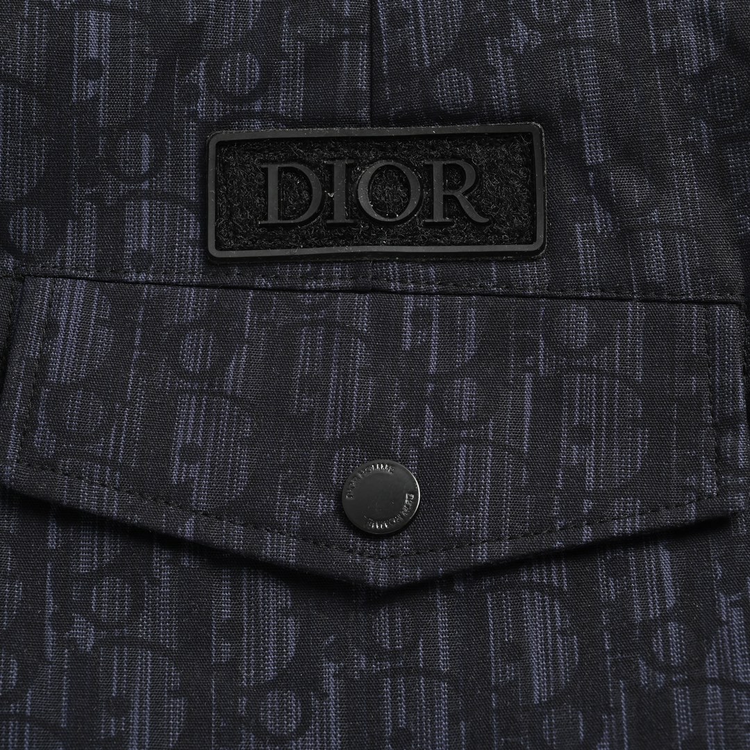 Dior / 迪奥 藏蓝提花牛仔短裤