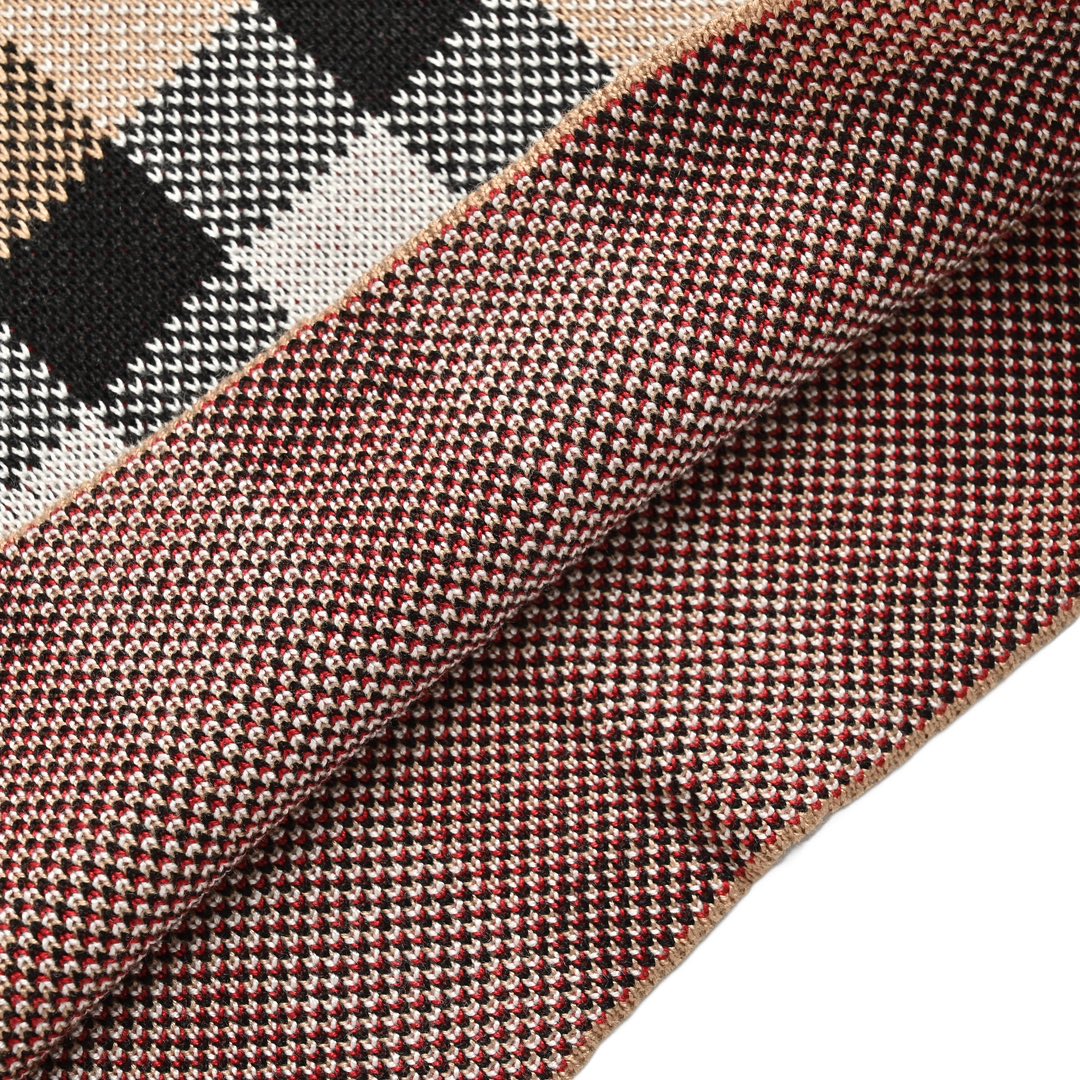 180 Burberry/巴宝莉 24ss 经典大格纹针织短裤 采用定制针织一体的条纹面料