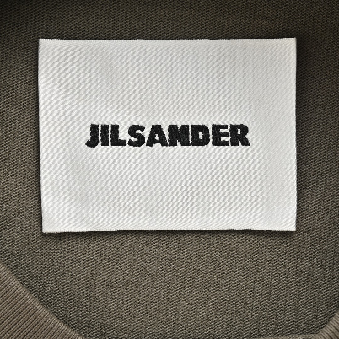 180 JIL SANDER 24ss 灰绿字母印花短袖