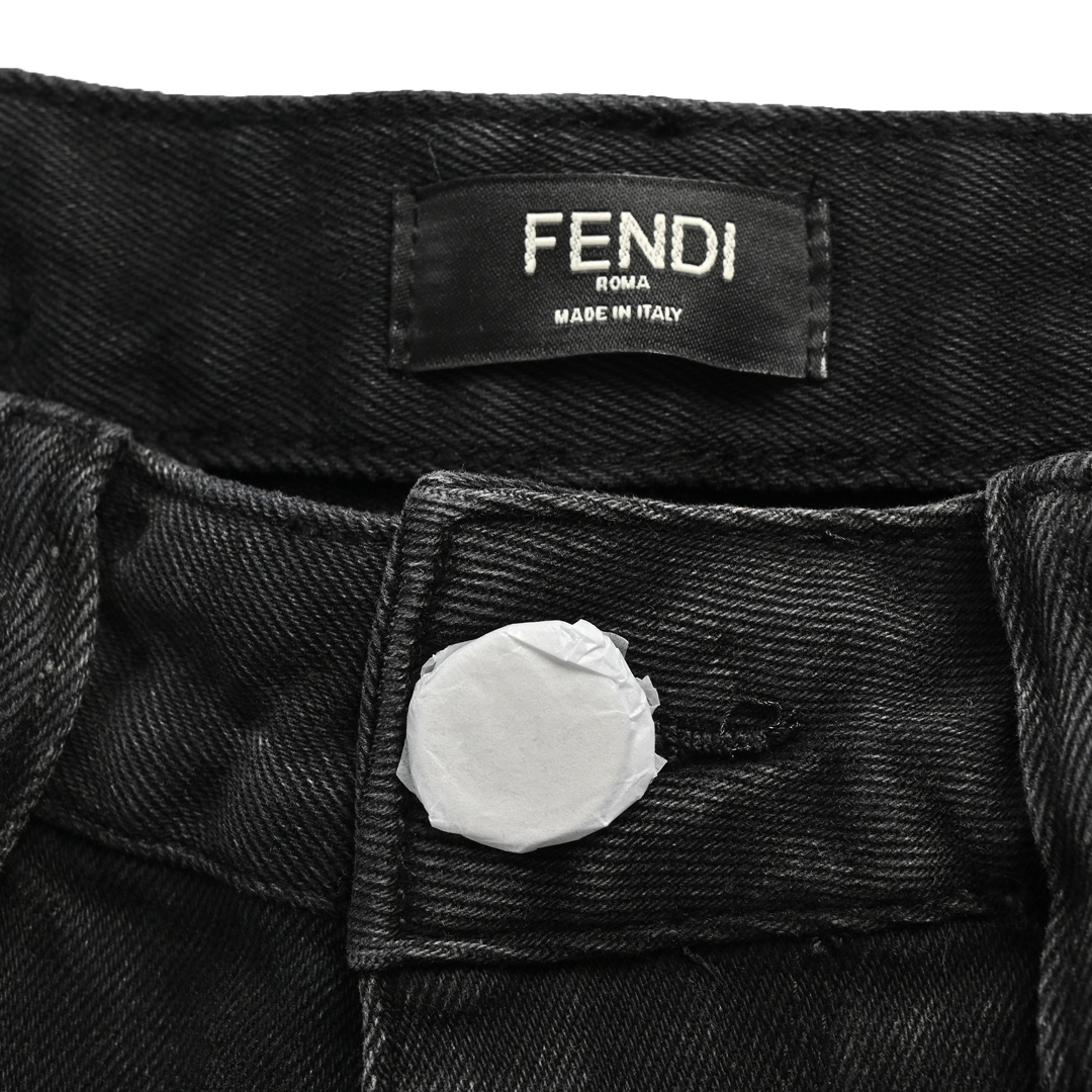 320 Fendi/芬迪 24ss 渐变FF徽标牛仔裤 采用紧密微弹双芯牛仔布