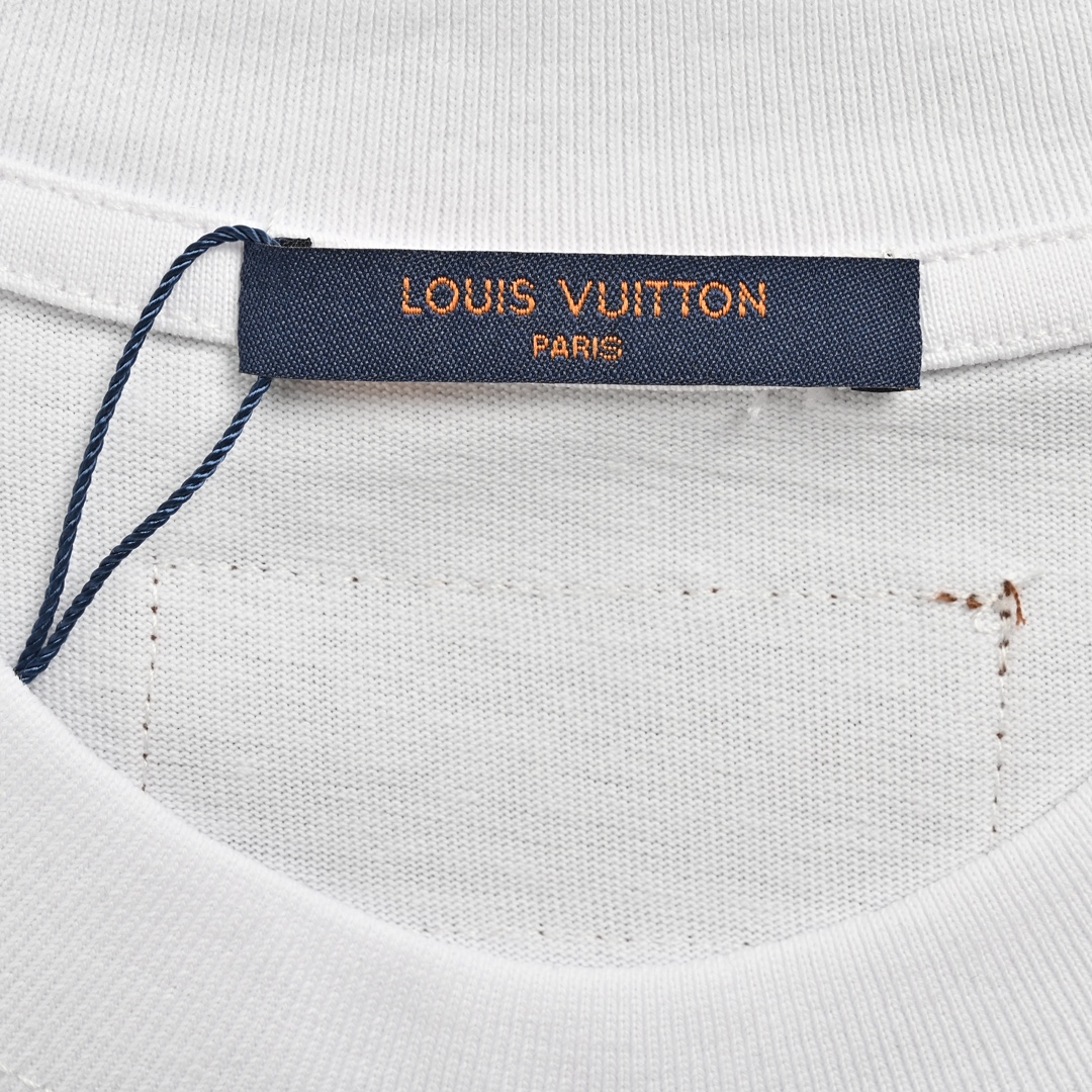 Louis Vuitton /路易威登 24ss 刺绣流体字母logo短袖