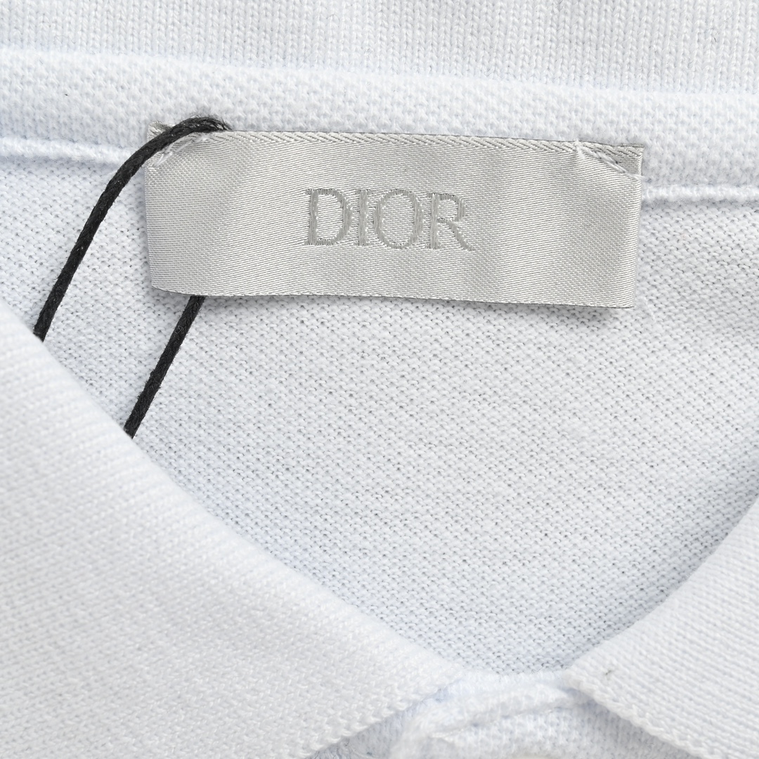 Dior/ 迪奥 花园系列玫瑰花刺绣Polo短袖 专柜购入奢侈大牌刺绣品牌图案