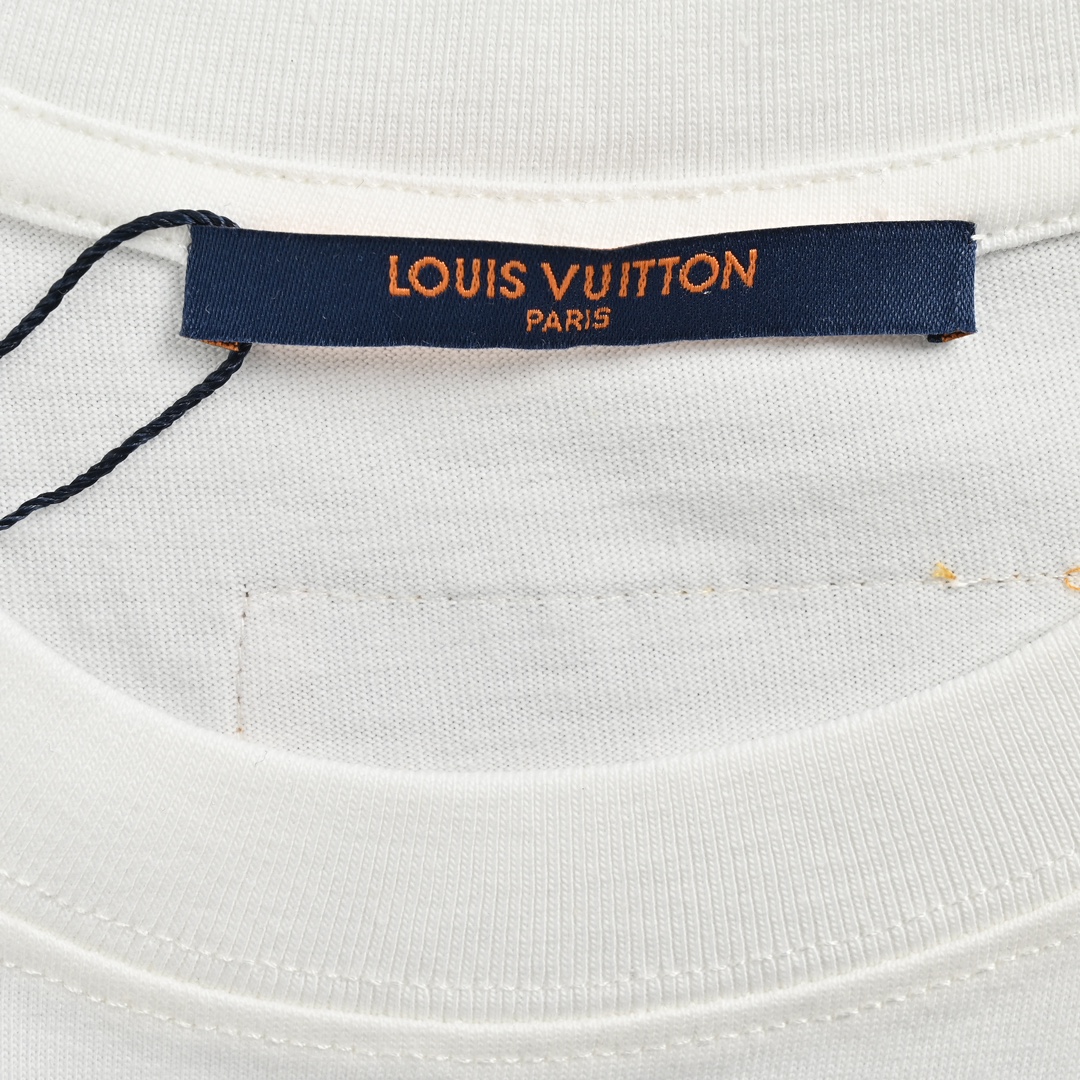 Louis Vuitton/路易威登 大Logo印花标识装饰短袖