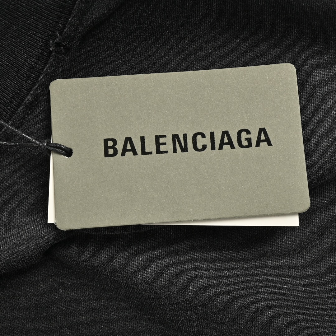 150 Balenciaga/巴黎世家 24ss 后背双B印花水洗短袖